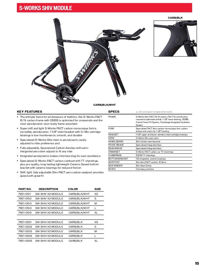 specialized shiv 2013