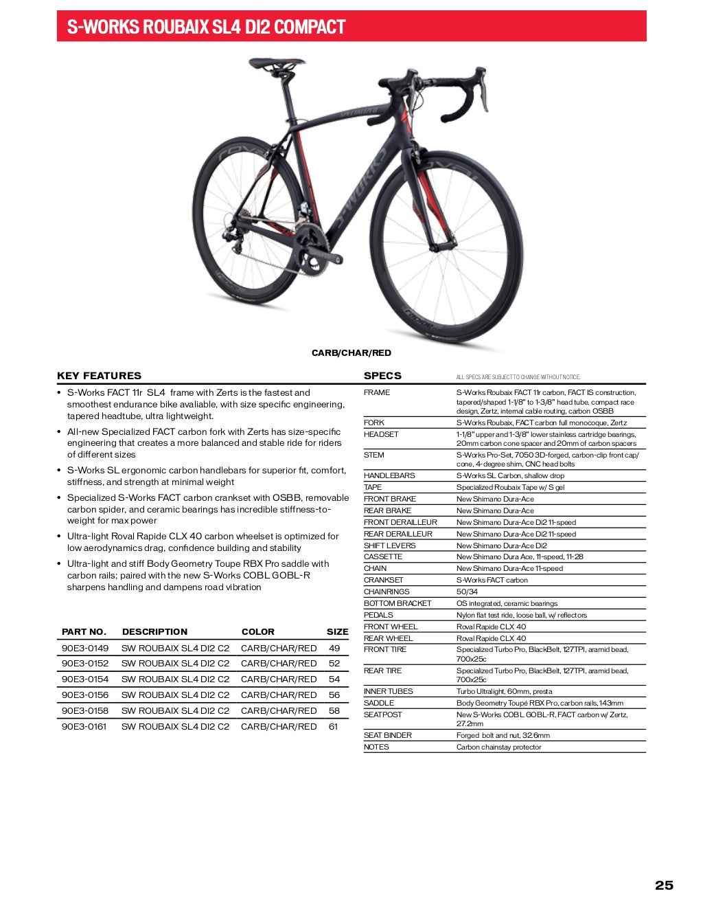 specialized bike parts catalog
