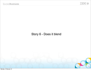 Story 6 - Does it blend




     54


Monday, 4 February 13
 
