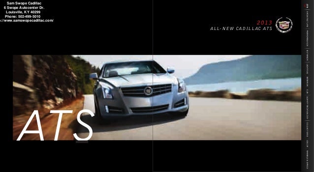 2013 Cadillac Ats Brochure Ky Louisville Cadillac Dealer