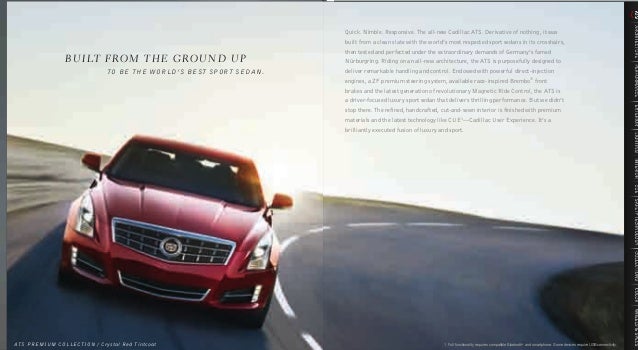 2013 Cadillac Ats Brochure Ky Louisville Cadillac Dealer