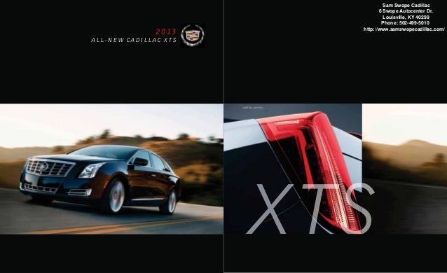 2013 Cadillac Xts Brochure Ky Louisville Cadillac Dealer