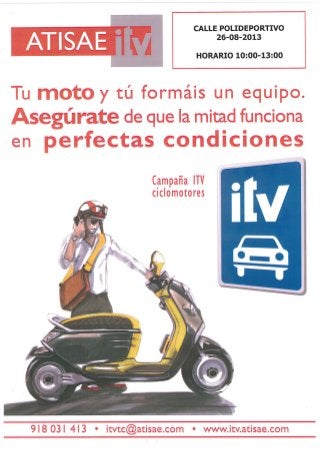 2013 campaña itv ciclomotores verano. Pedrezuela