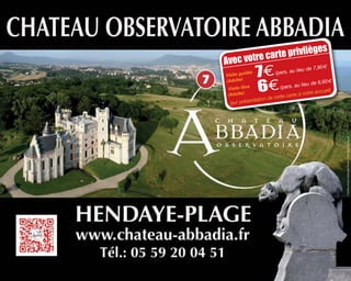 Avec votre carte privilèges
7
7€/pers. au lieu de 7,90m
6€/pers. au lieu de 6,60m
(sur présentation de cette carte à notre accueil)
Visite guidée
(Adulte)
Visite libre
(Adulte)
 