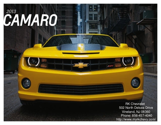 2013 Chevrolet Camaro Brochure South Jersey Chevrolet Dealer