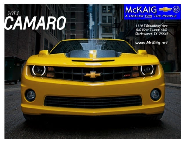 2013 Chevrolet Camaro Brochure Mckaig Chevrolet