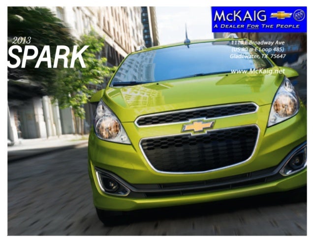 2013 Chevrolet Spark Brochure Mckaig Chevrolet