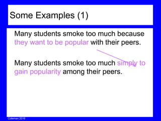 Coleman’s Classroom www.clmn.net
Question (2)
Do you have to revise and polish
the thesis?
 