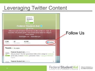 Leveraging Twitter Content

Follow Us

20

 