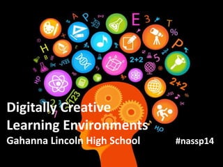 Digitally Creative
Learning Environments
Gahanna Lincoln High School

#nassp14

 