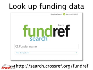 Look up funding data

http://search.crossref.org/fundref

 