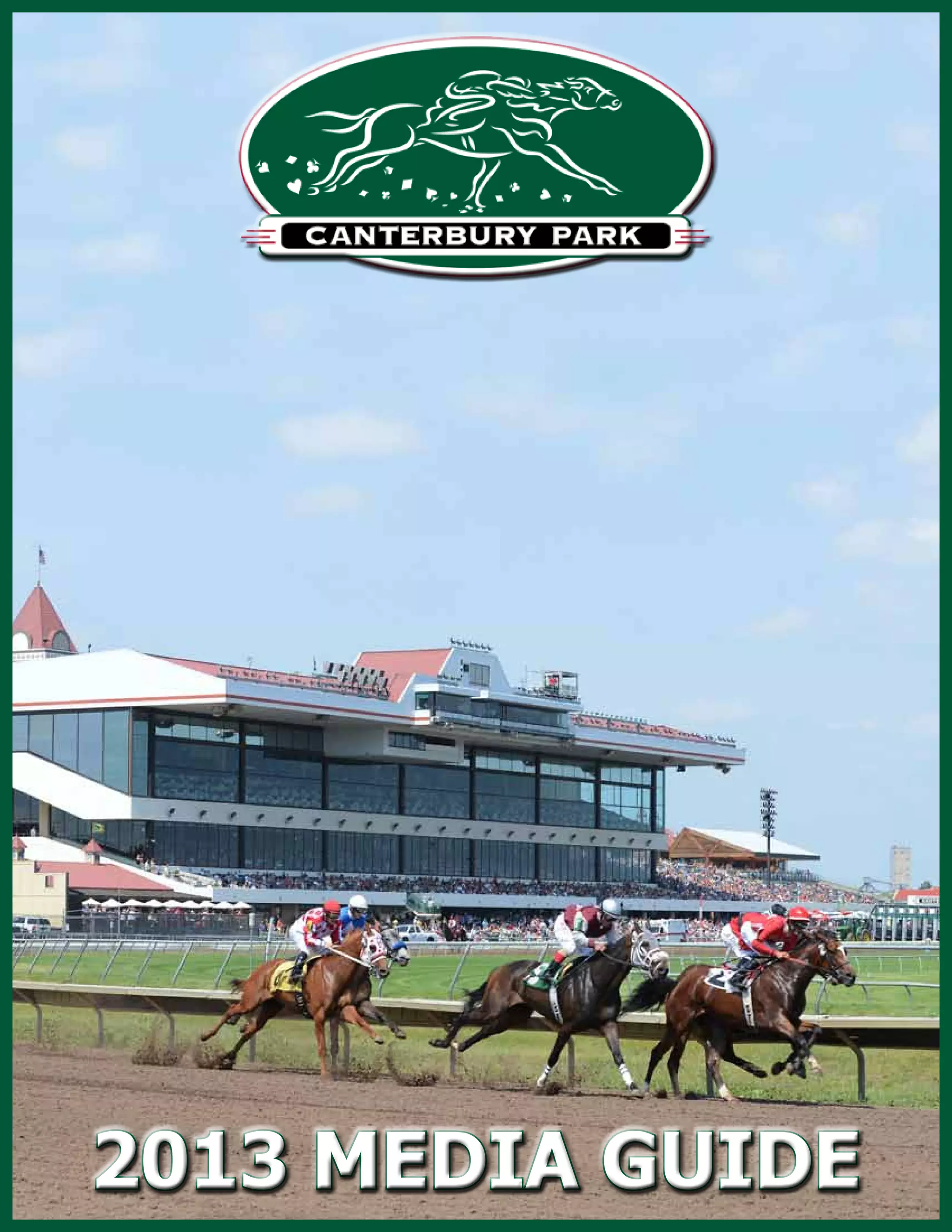 2013 Canterbury Park Media Guide | PDF