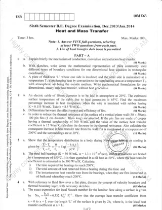 6th Semester Mechanical Engineering (2013-December) Question Papers | PDF