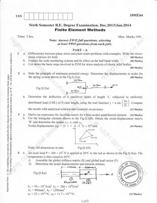 6th Semester Mechanical Engineering (2013-December) Question Papers | PDF