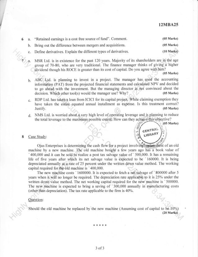 2nd Semester MBA (Dec-2013) Question Papers
