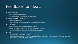 2013 design thinking module - prototype & test