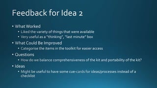 2013 design thinking module - prototype & test