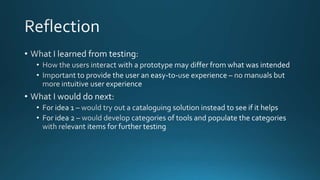 2013 design thinking module - prototype & test