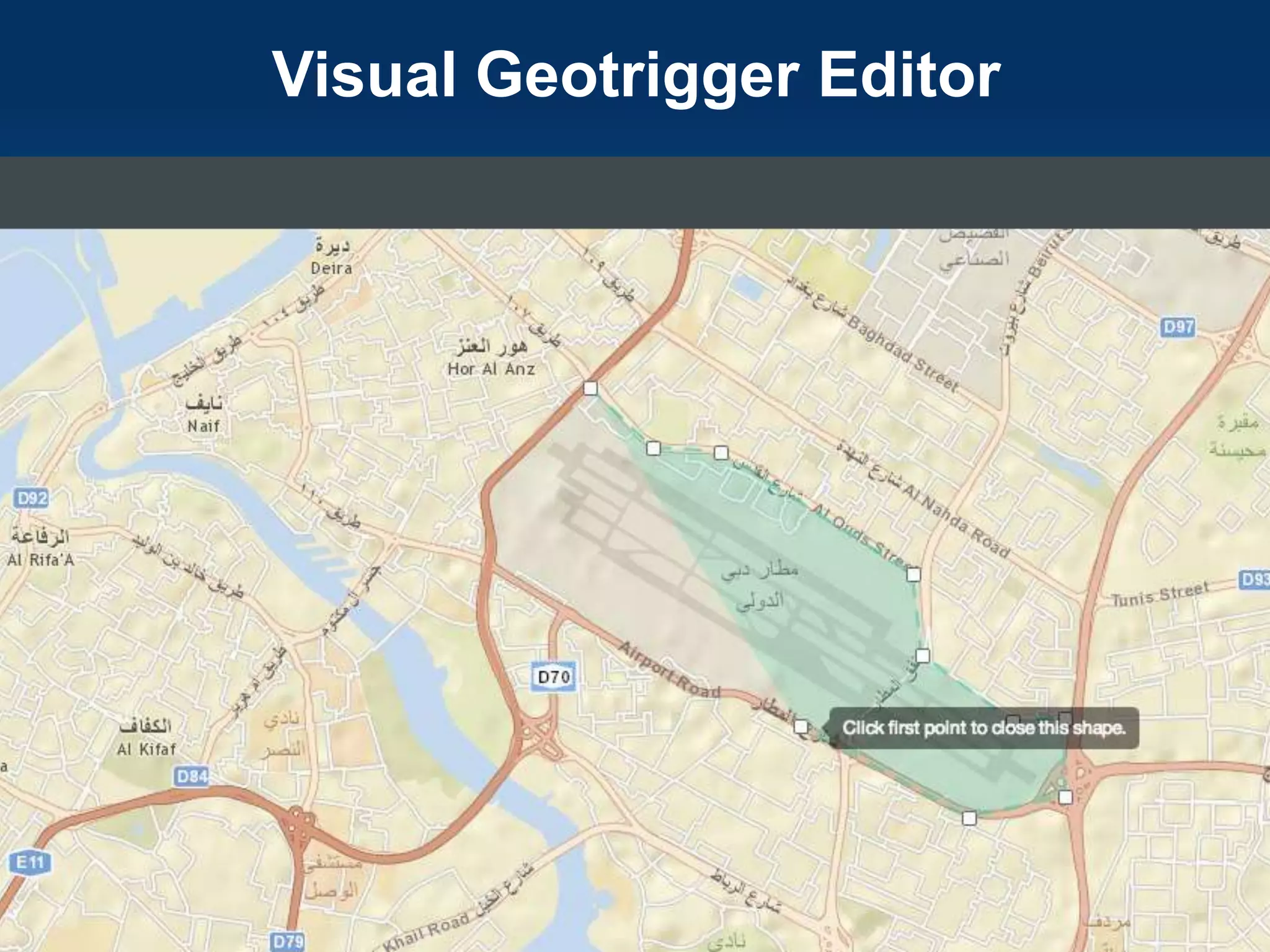 Visual Geotrigger Editor

 