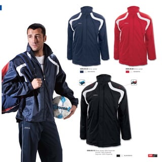 3009.09.30 Winter Jacket                            3009.09.60 Winter Jacket
          NAVY/WHITE                                             RED/WHITE




         3009.09.10 Winter Jacket 100% Polyamide
                       Anorack 100% Poliamida
                       Giaccone 100% Polyamide
                                                   BLACK/WHITE                 109
 