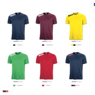 1239.98.30 Short Sleeve   1239.98.65 Short Sleeve    1239.98.91 Short Sleeve


                NAVY/WHITE                BURGUNDY/WHITE             YELLOW/BLACK




      1239.98.40 Short Sleeve   1239.98.60 Short Sleeve    1239.98.36 Short Sleeve


                GREEN/WHITE               RED/WHITE                  NAVY/RED




136
 