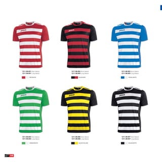 1211.98.001 Short Sleeve   1211.98.002 Short Sleeve   1211.98.003 Short Sleeve
      1211.99.001 Long Sleeve    1211.99.002 Long Sleeve    1211.99.003 Long Sleeve

                RED/WHITE                  BLACK/RED                 ROYAL/WHITE




      1211.98.004 Short Sleeve   1211.98.006 Short Sleeve   1211.98.007 Short Sleeve
      1211.99.004 Long Sleeve    1211.99.006 Long Sleeve    1211.99.007 Long Sleeve

                GREEN/WHITE                BLACK/YELLOW              BLACK/WHITE




140
 