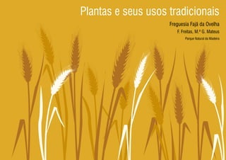 Plantas e seus usos tradicionais
Freguesia Fajã da Ovelha
Parque Natural da Madeira
F. Freitas, M.ª G. Mateus
 
