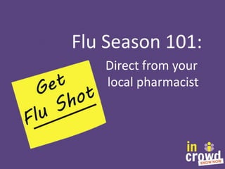 Flu Season 101:
Direct from your
local pharmacist

 