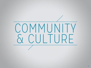 Community & Culture
Section break slide

32

 