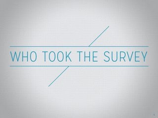 Who Took the Survey
* Title change
5
 