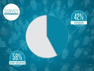 Survey Respondents
Vendors v. non-vendors
7
 