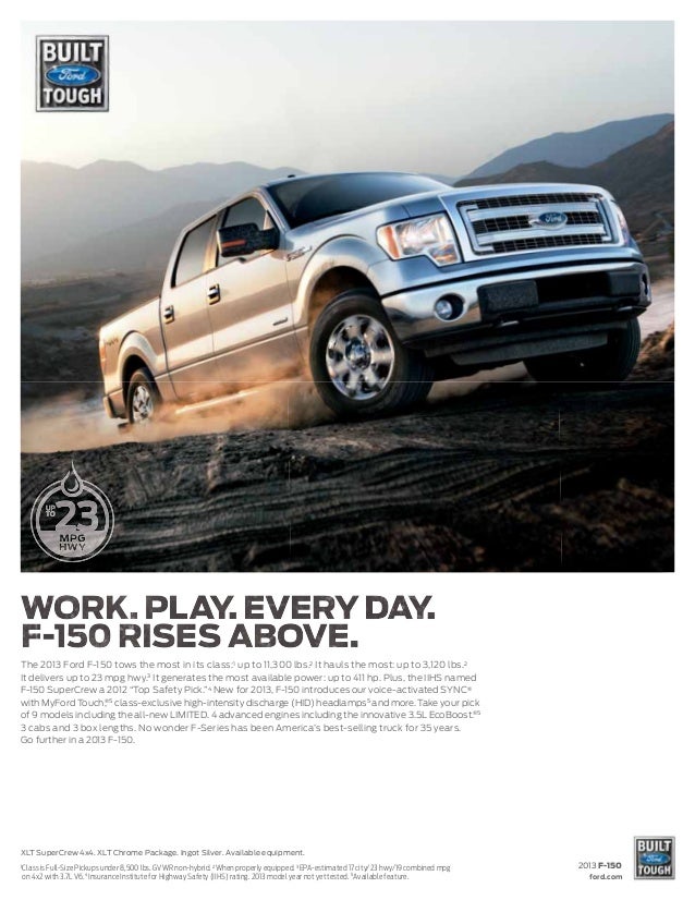 2013 Ford F150 Brochure WA Kent Ford Dealer