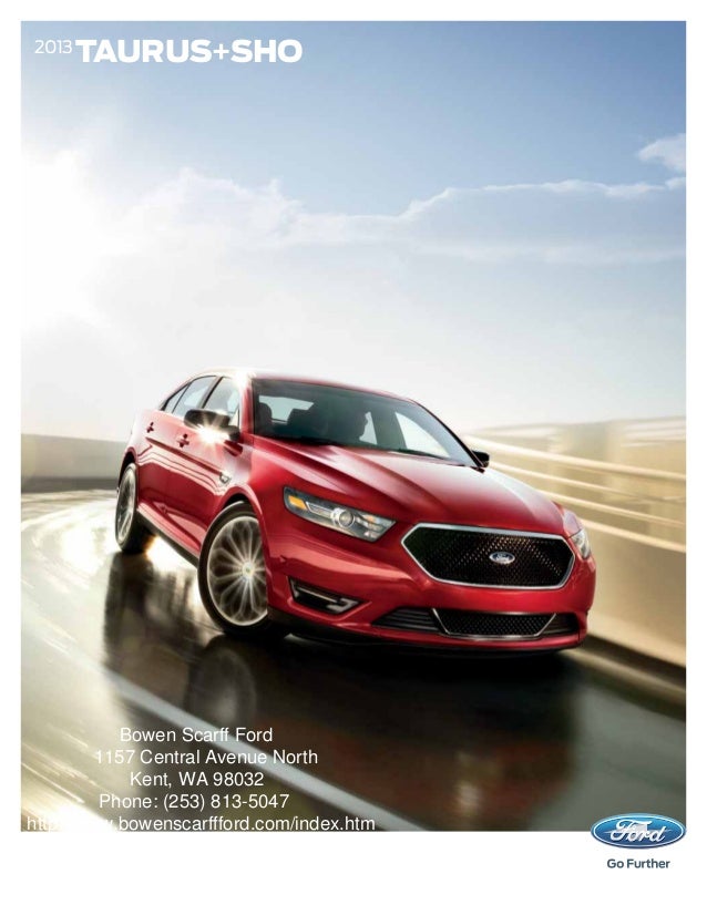 2013 Ford Taurus Brochure Wa Kent Ford Dealer [ 826 x 638 Pixel ]