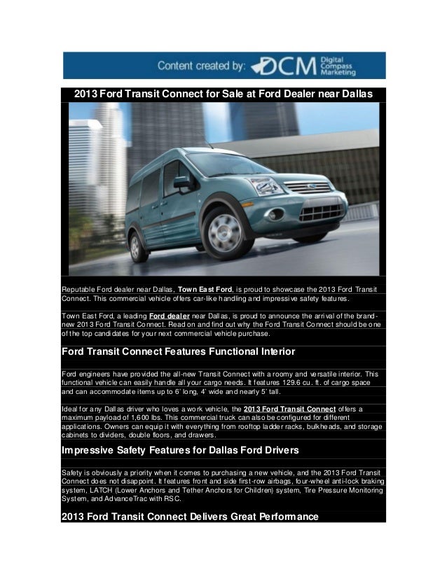 2013 ford transit connect for sale