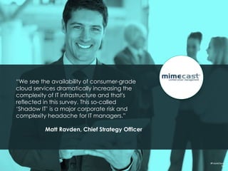 Business leads IT
#FutureCloud
52
Organizations average
52% current use of
applications that advance
business priorities
Organizations average
36% current use of
applications that
advance IT priorities
Meanwhile…
 