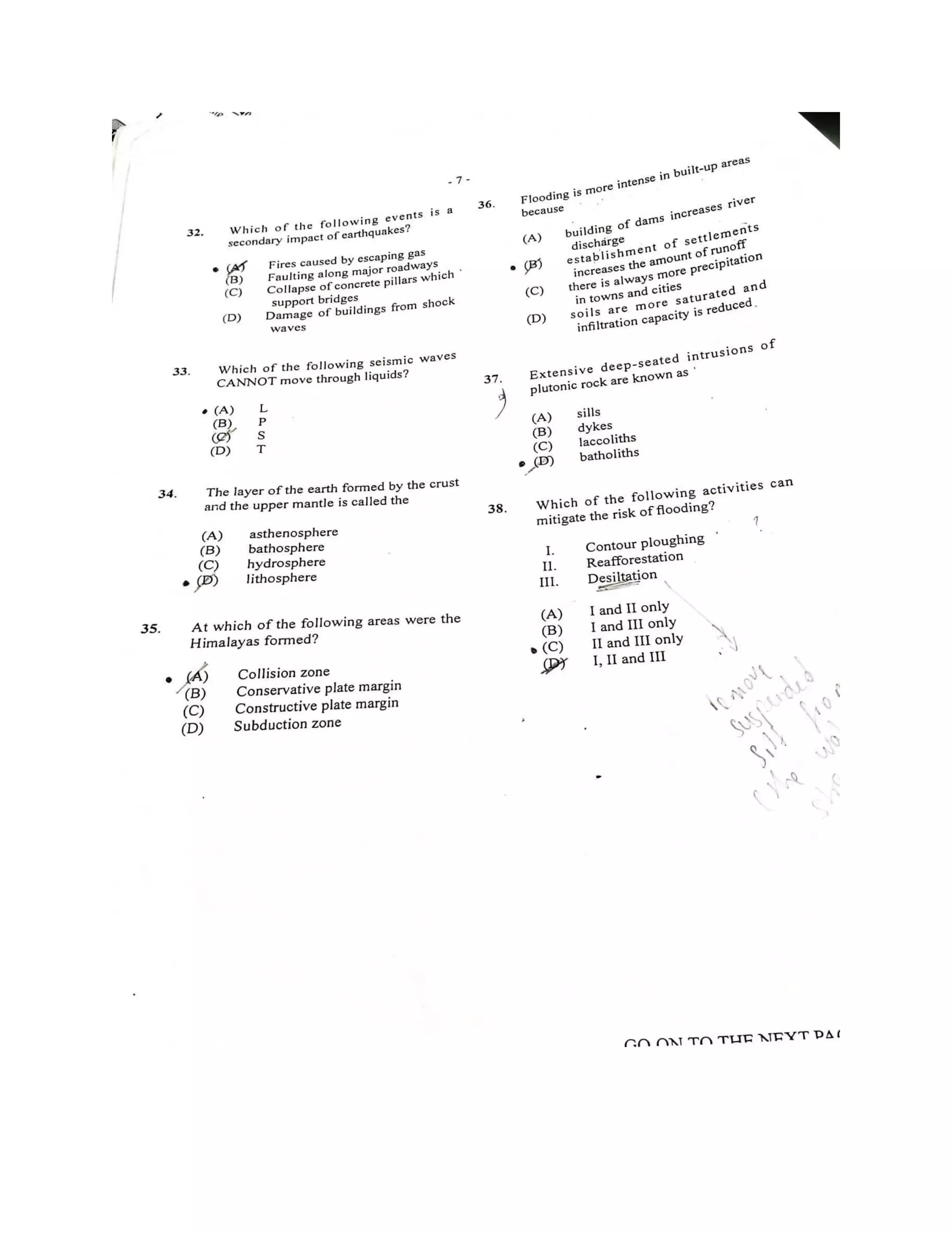 Practice multiple choice past paper for CAPE UNIT 1 Geography-2013