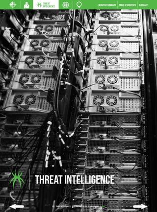 THREAT
 INTELLIGENCE                                                          EXECUTIVE SUMMARY   TABLE of contents   GLOSSARY




threat intelligence
          26 | THREAT INTELLIGENCE | 2013 Trustwave Global Security Report | HOME
 