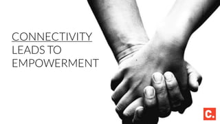 CONNECTIVITY
LEADS TO
EMPOWERMENT
 
