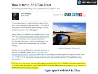 Agent spend with NAR & Zillow 
 