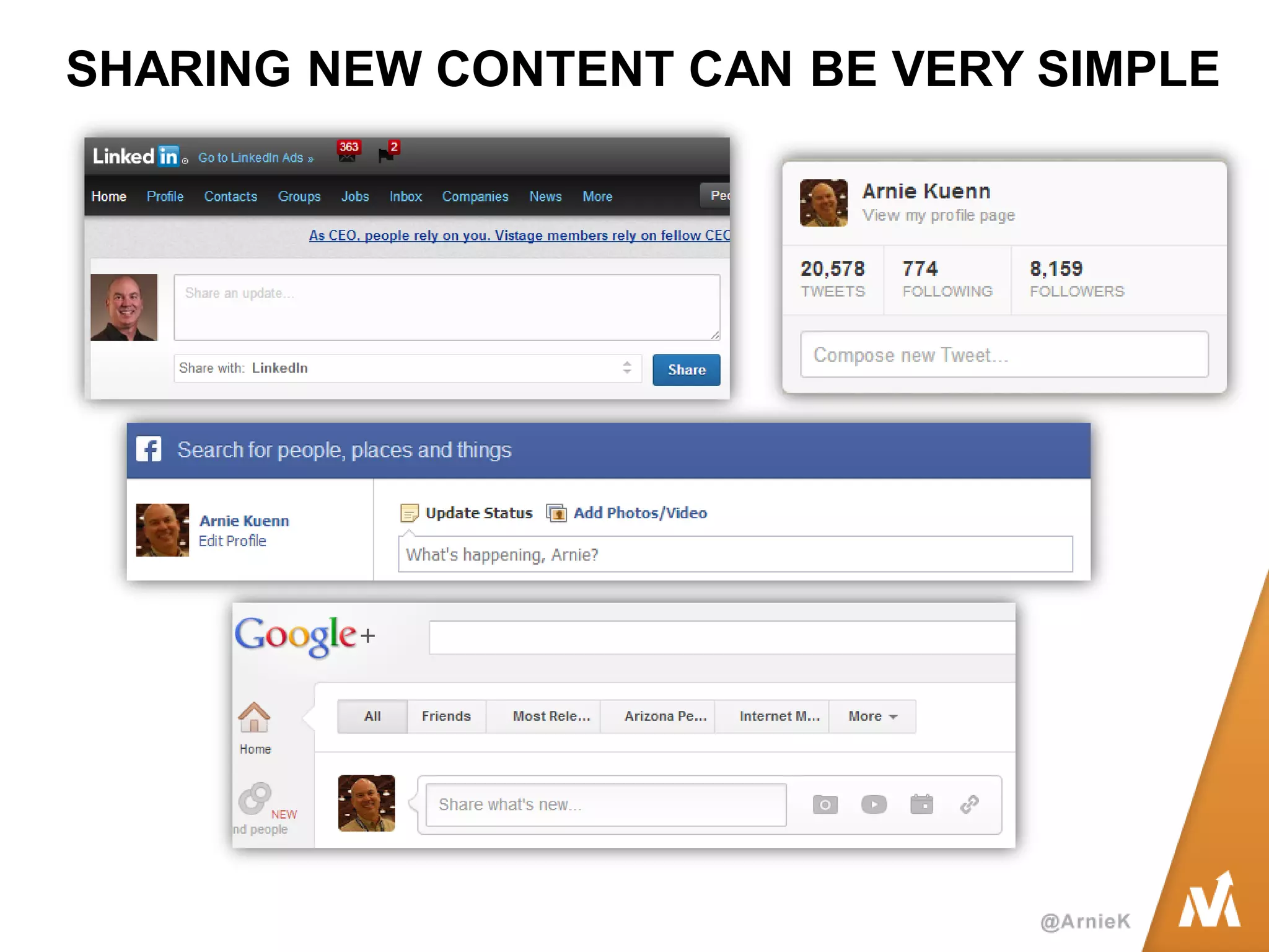 SHARING NEW CONTENT CAN BE VERY SIMPLE  