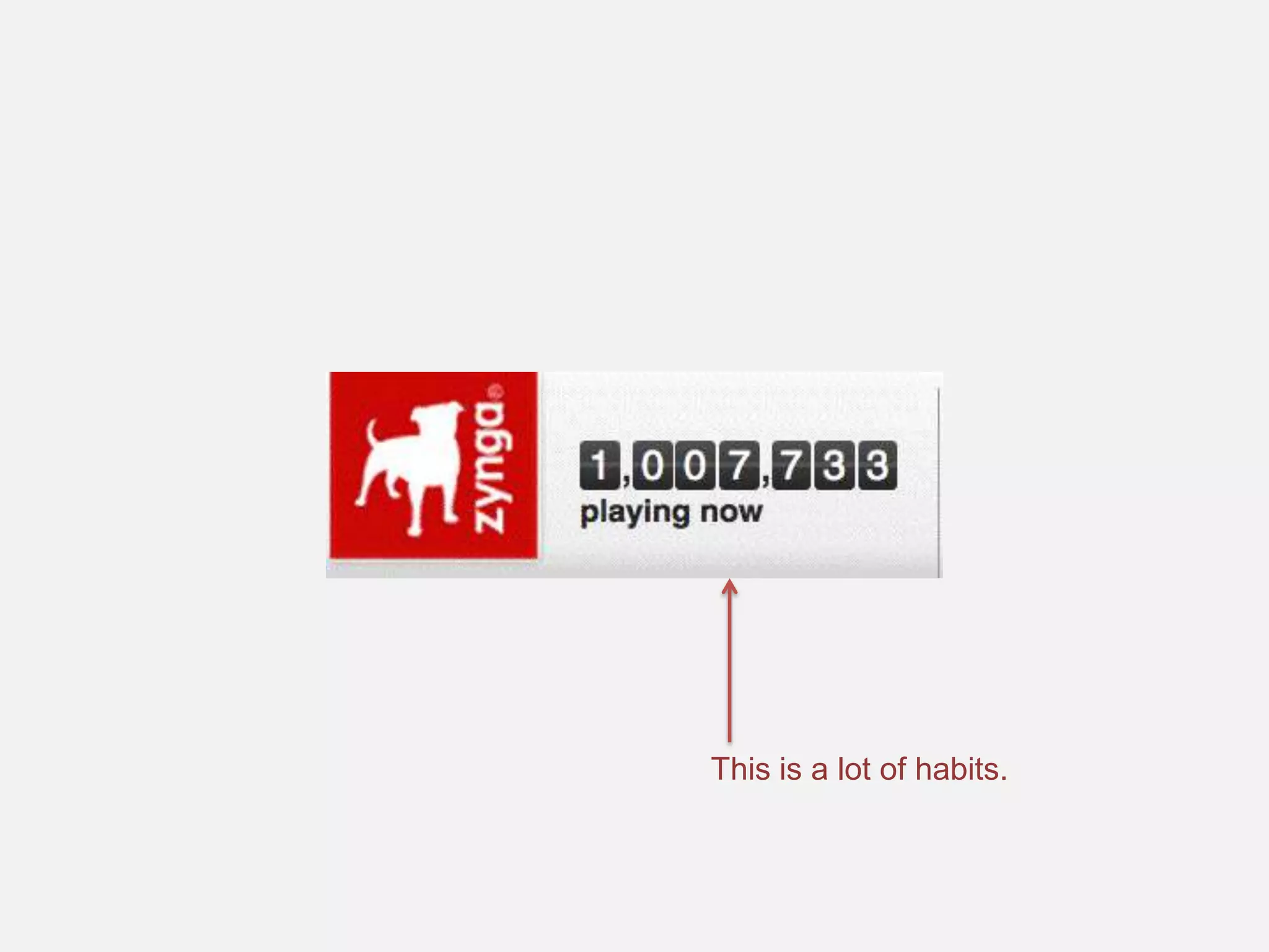 This is a lot of habits.
 