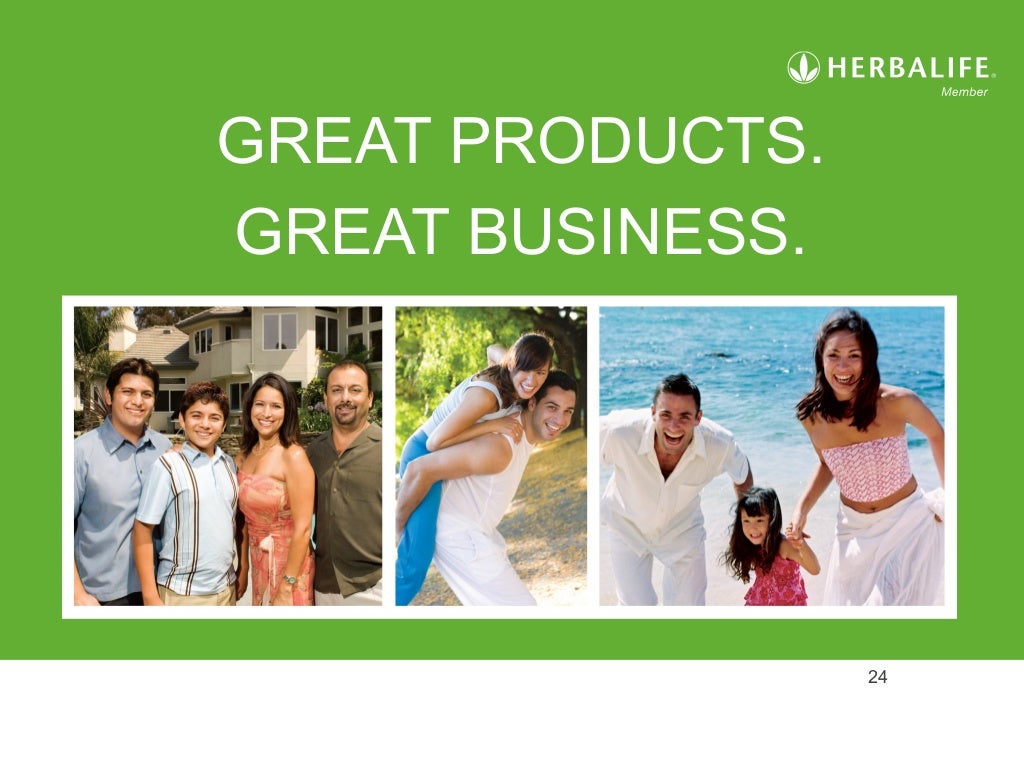 Herbalife Opportunity slide presentation from Herbalife