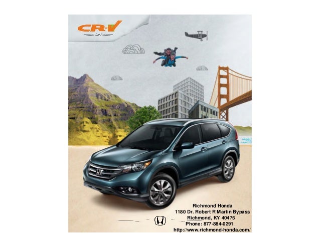 2013 Honda CR V Brochure KY Richmond Honda Dealer