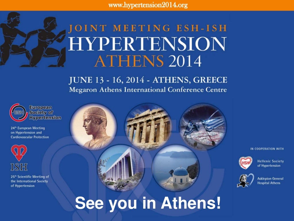 European Society of Hypertension 2013 Hypertension guidelines present…