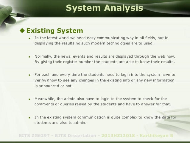 Bits dissertation final report image