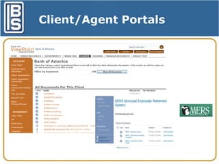 Client/Agent Portals

 