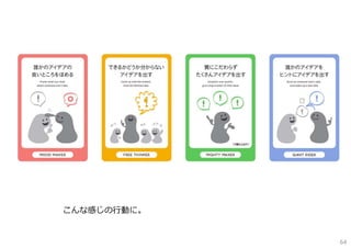 こんな感じの⾏動に。

64

 