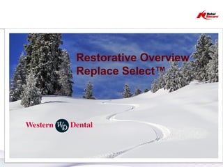Restorative Overview
Replace Select™




                       1
 
