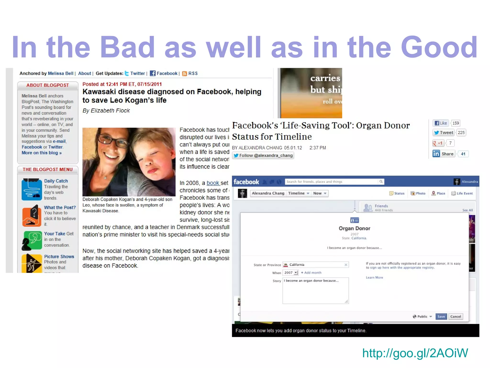 In the Bad as well as in the Good




                        http://goo.gl/2AOiW
 