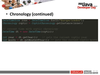 • Chronology (continued)
40 / 66
 